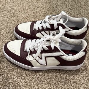 Vans Brown and White lowland Sneakers M:7 / W:8.5
